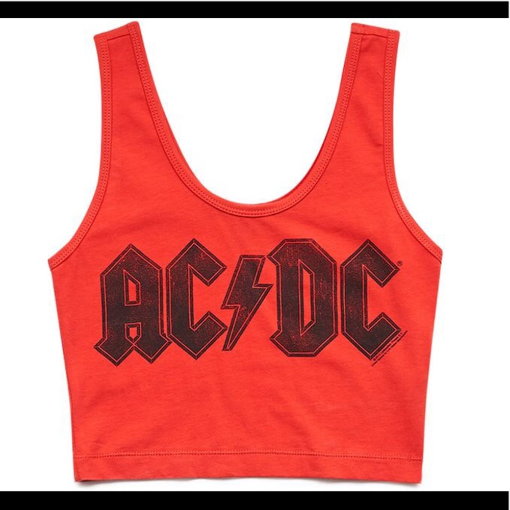ac/dc cami crop top - size medium - Picture 1 of 4